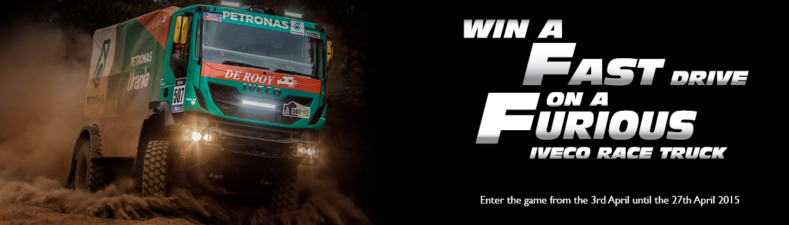 Win a Fast Drive on a Furious Iveco Race Truck